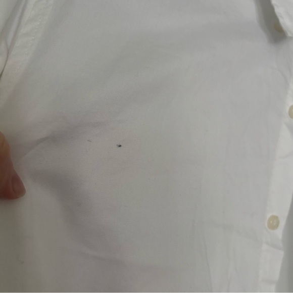 J.Crew Men’s Straight Classic White Button Down Long Sleeve Shirt Size Small - Picture 3 of 6